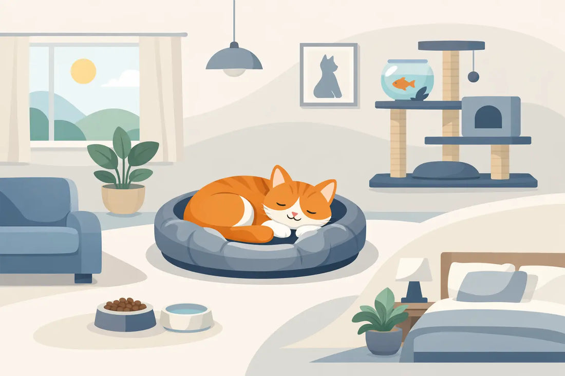 Wo sollte ein Katzenbett stehen?