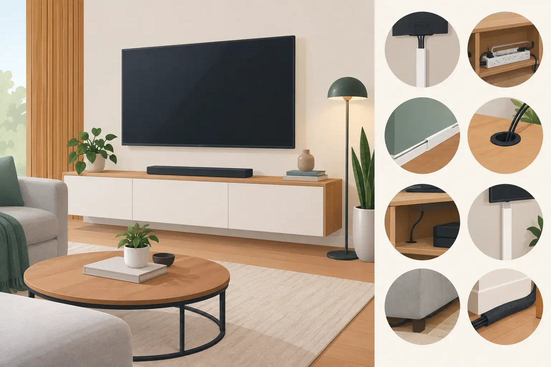 Kabel im Wohnzimmer verstecken: 8 Ideen