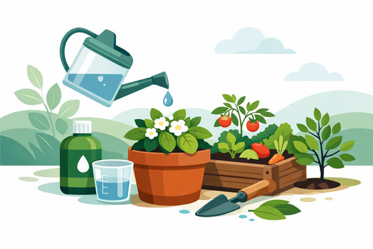 Gartenpflanzen richtig flüssig düngen leicht gemacht
