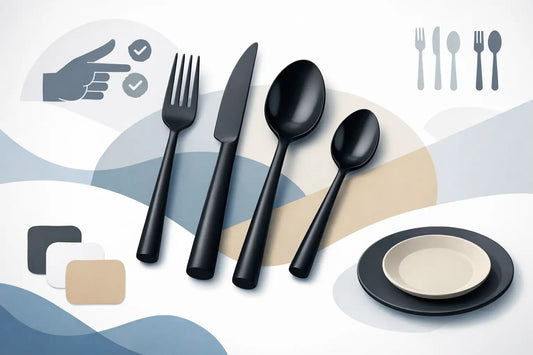 Besteckset modern schwarz richtig wählen