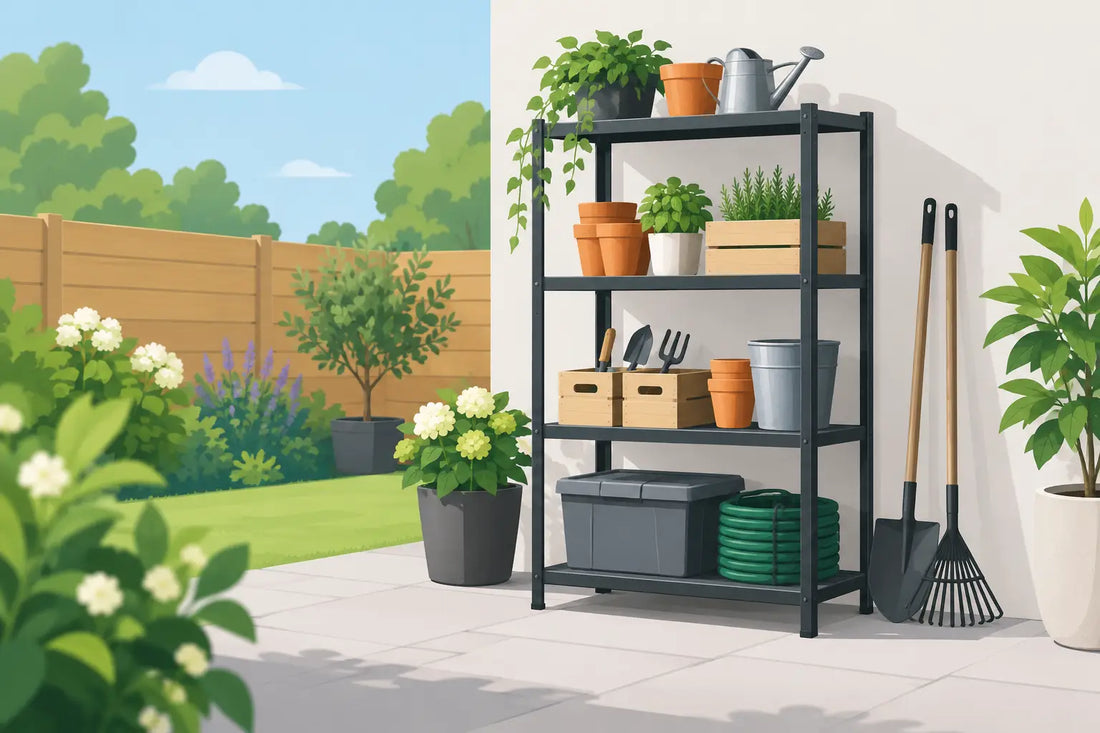 Gartenregal kaufen und draußen Ordnung schaffen