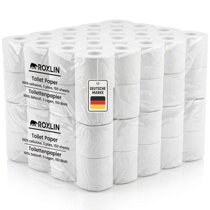 Roxlin Premium Toilettenpapier, 3-lagig, Ultraweich