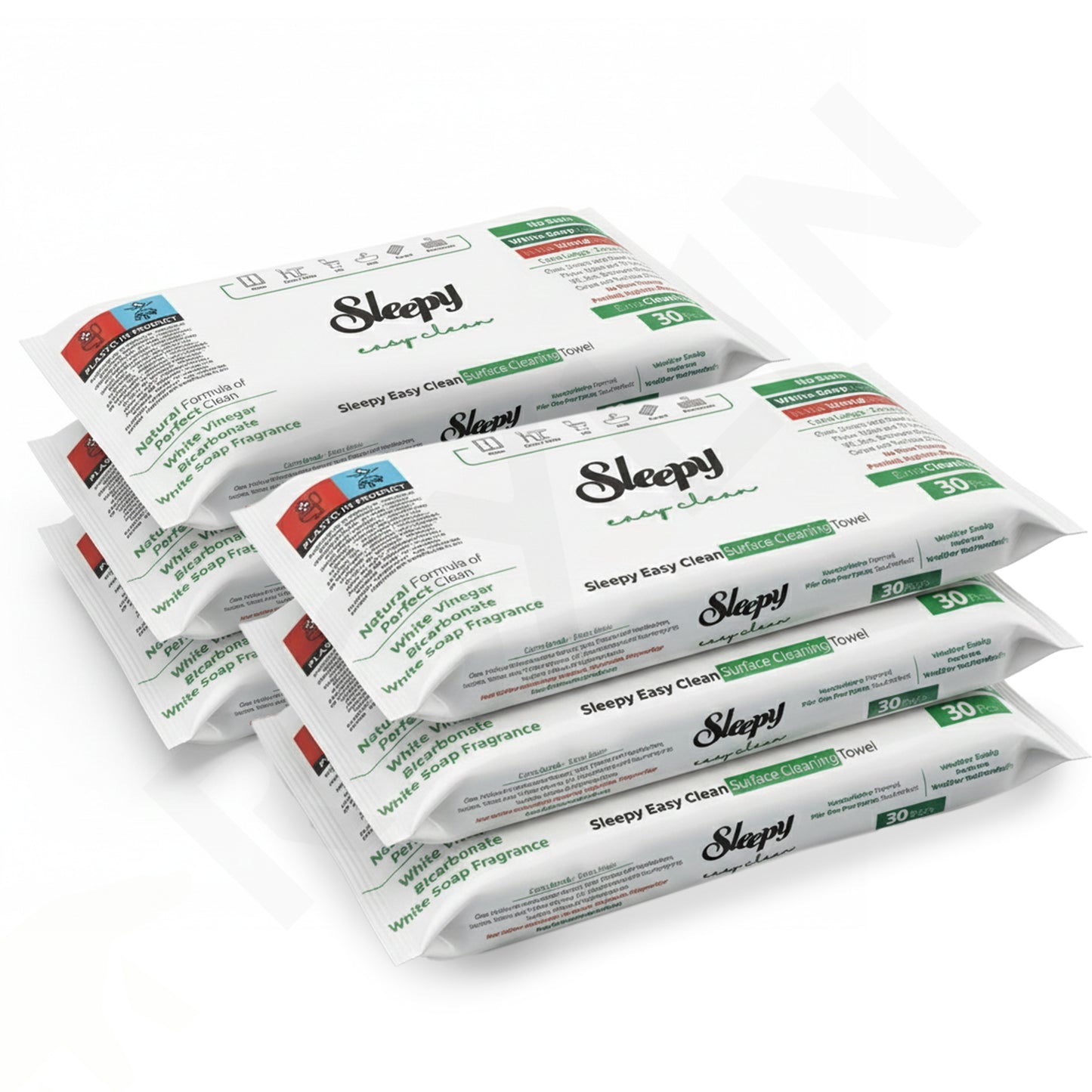Sleepy Easy Clean Reinigungstücher – 30 Stück – Extra Stark & Dick