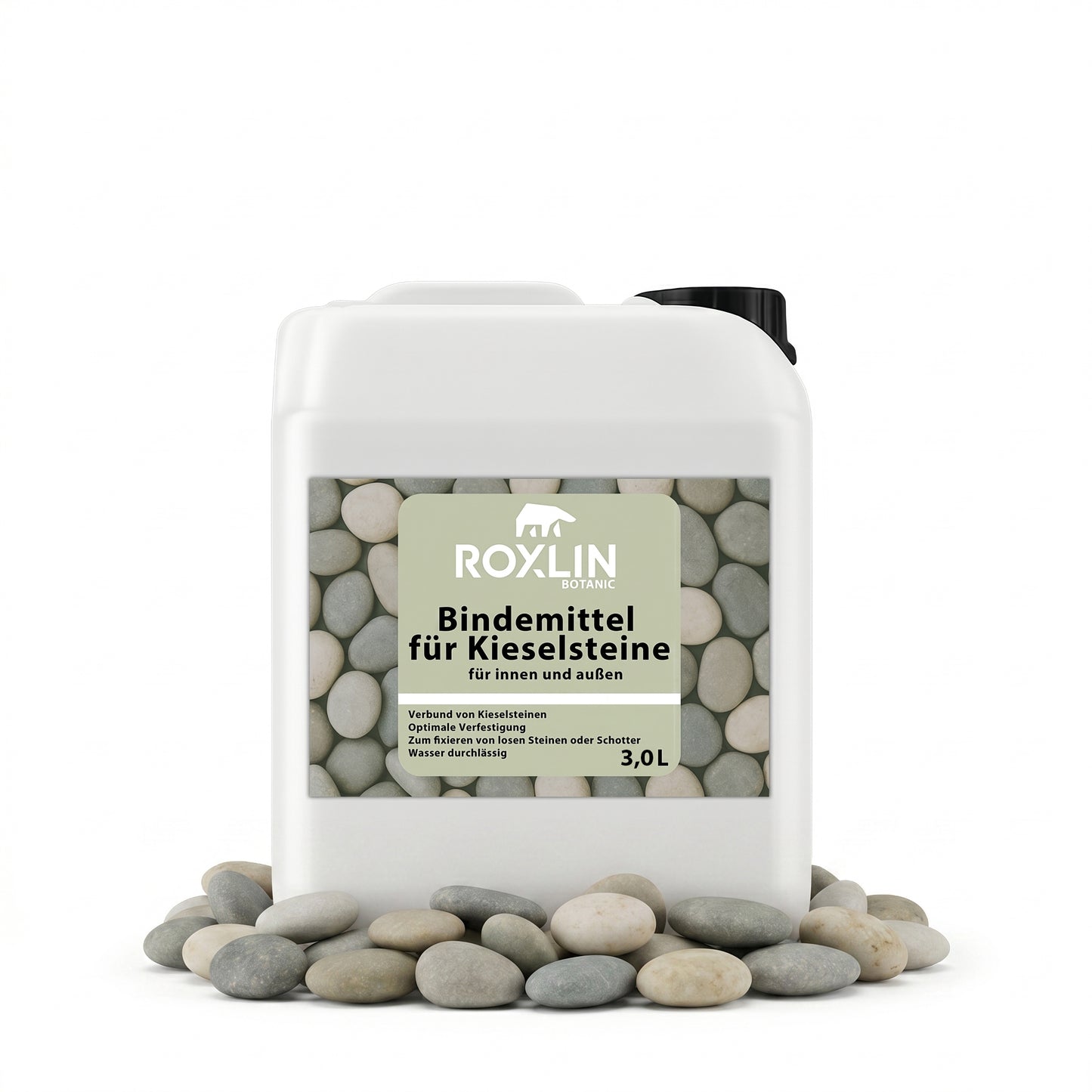 Roxlin Botanic Kiesbinder – Kiesverfestiger & Bindemittel für Kies/Schotter