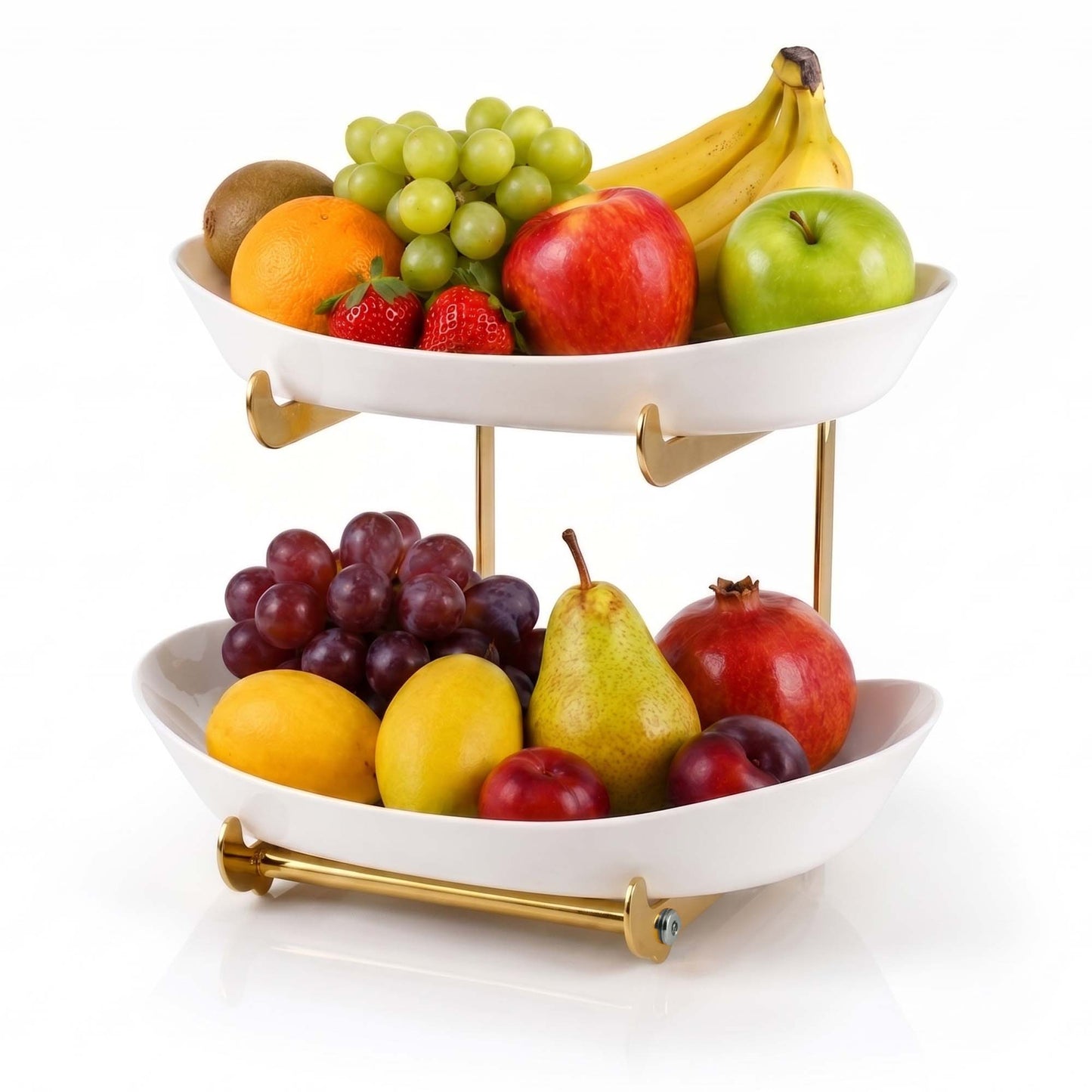 Roxlin Obstkorb – Küchenorganizer für Obst, 2 & 3-stöckig, Gold | Schwarz