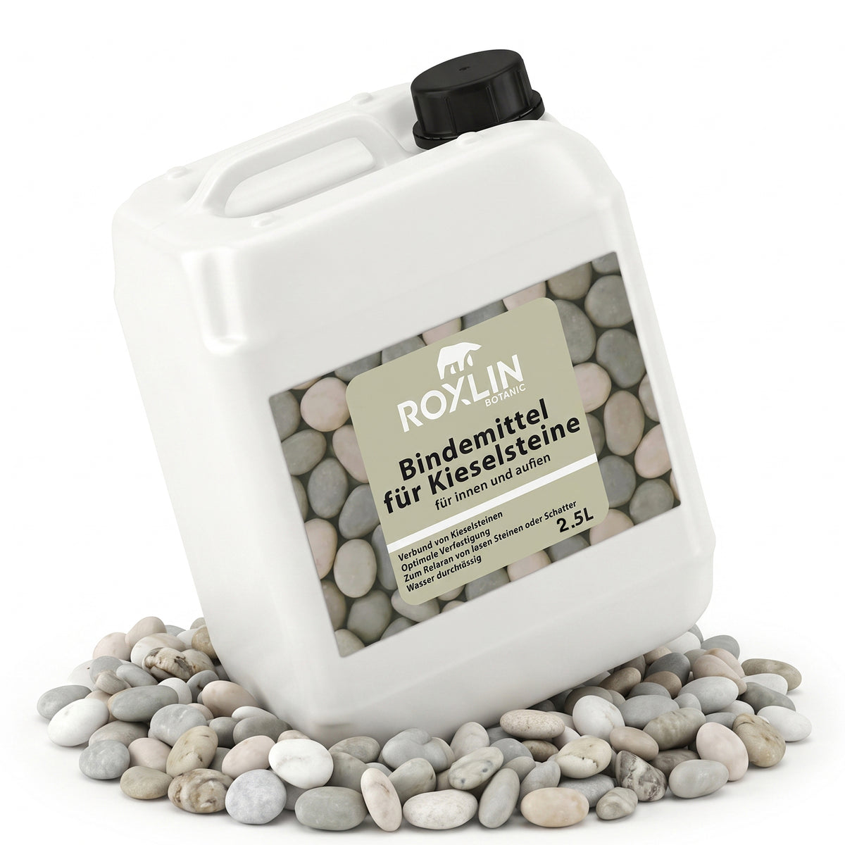 Roxlin Botanic Kiesbinder – Kiesverfestiger & Bindemittel für Kies/Schotter
