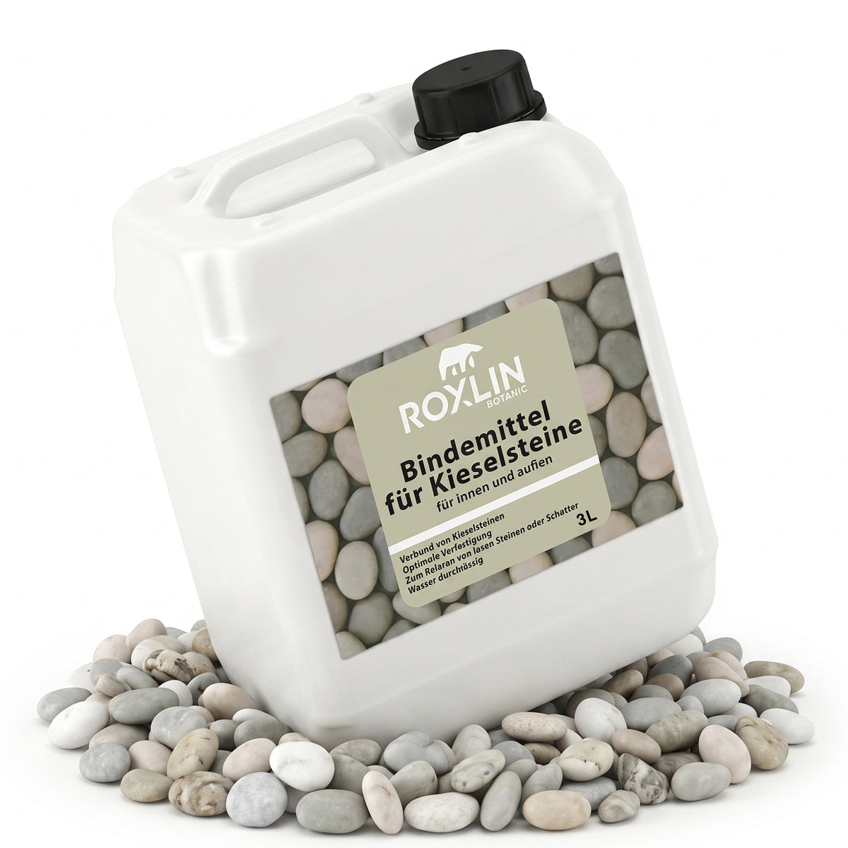 Roxlin Botanic Kiesbinder – Kiesverfestiger & Bindemittel für Kies/Schotter