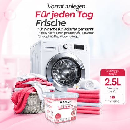 Roxlin Wäscheparfüm Duftperlen 2,5 L – 180 Wäschen – 2 Duftvarianten