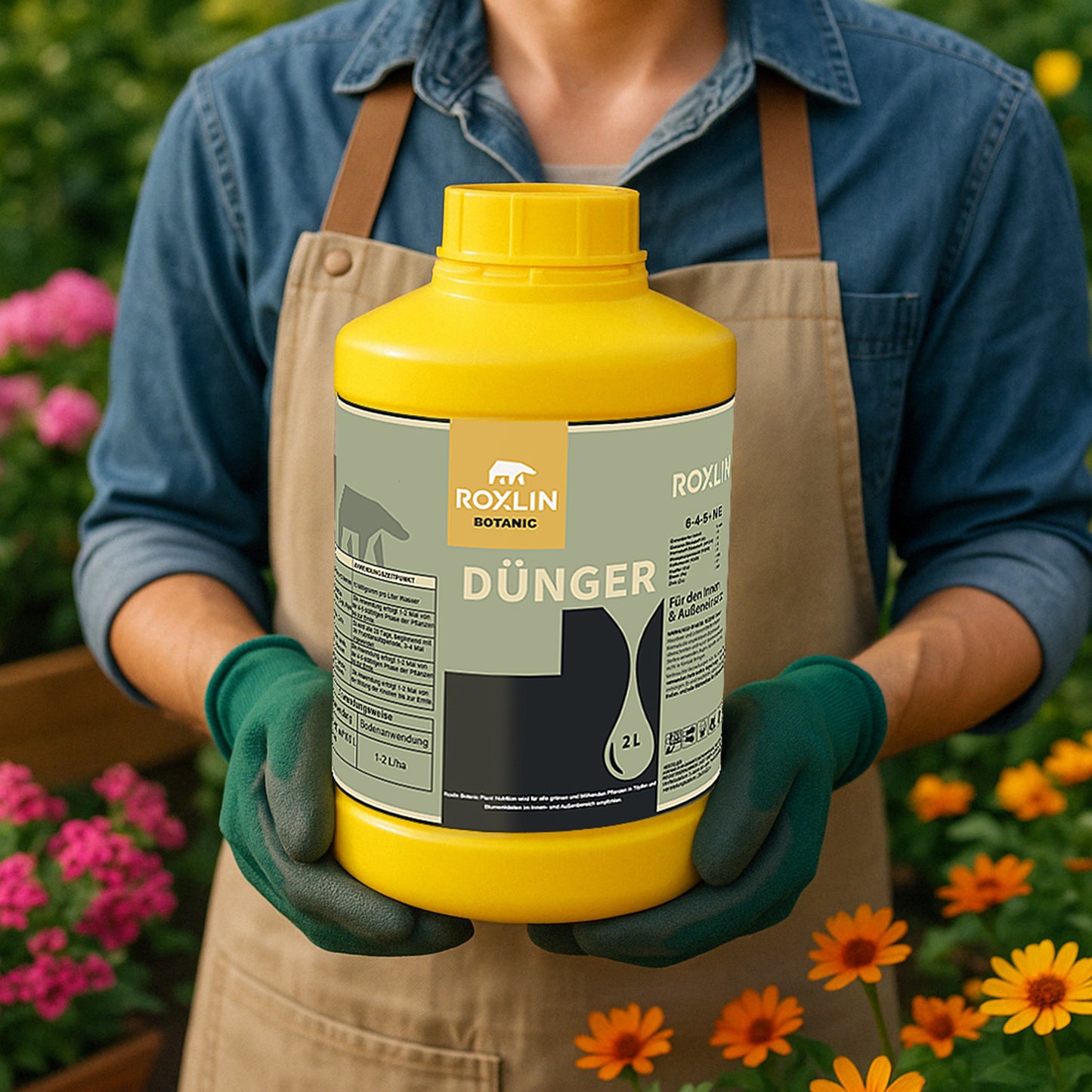 Roxlin Botanic Dünger 2L – Flüssigdünger universell für Gemüse & Blumen