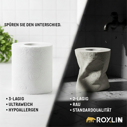 Roxlin Toilettenpapier 3-lagig 64 Rollen – 160 Blatt – weich & saugstark