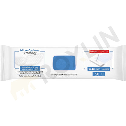 Sleepy Easy Clean 8-lagige XL Bodenwischtücher (50 Stk) | Für Mop & alle Oberflächen