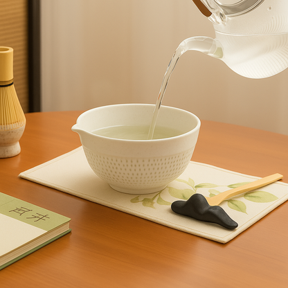Roxlin Matcha-Tee-Set, 7-teilig – Keramikschale, Bambusbesen und Zubehör