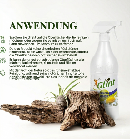 Glint Kräuterreiniger Spray – Veganer Allzweckreiniger