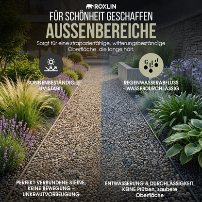 Roxlin Botanic Kiesbinder – Kiesverfestiger & Bindemittel für Kies/Schotter