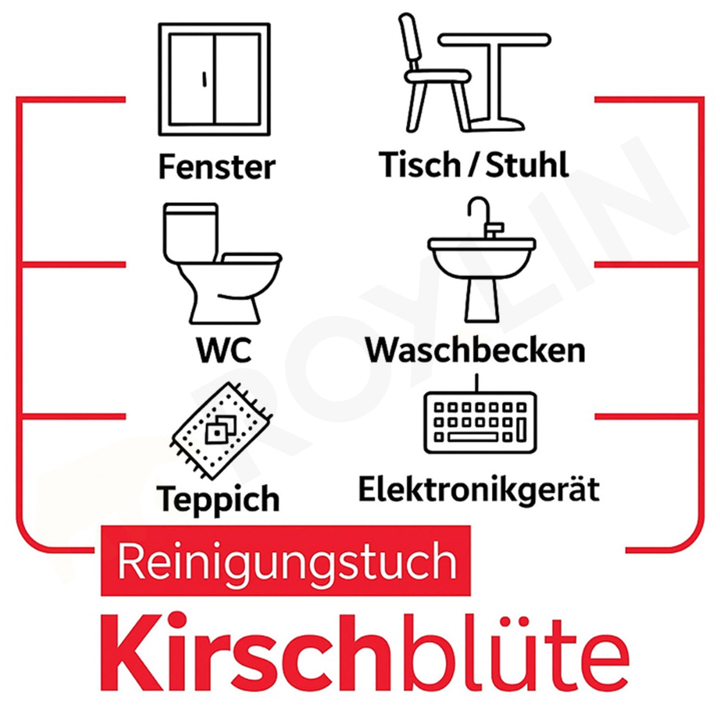 Sleepy Reinigungstücher Tücher Mix Sets 1xGrün, 1xBlau, 1x Gelb, 1xLilie, 1x Orchidee, 1x Kirsche