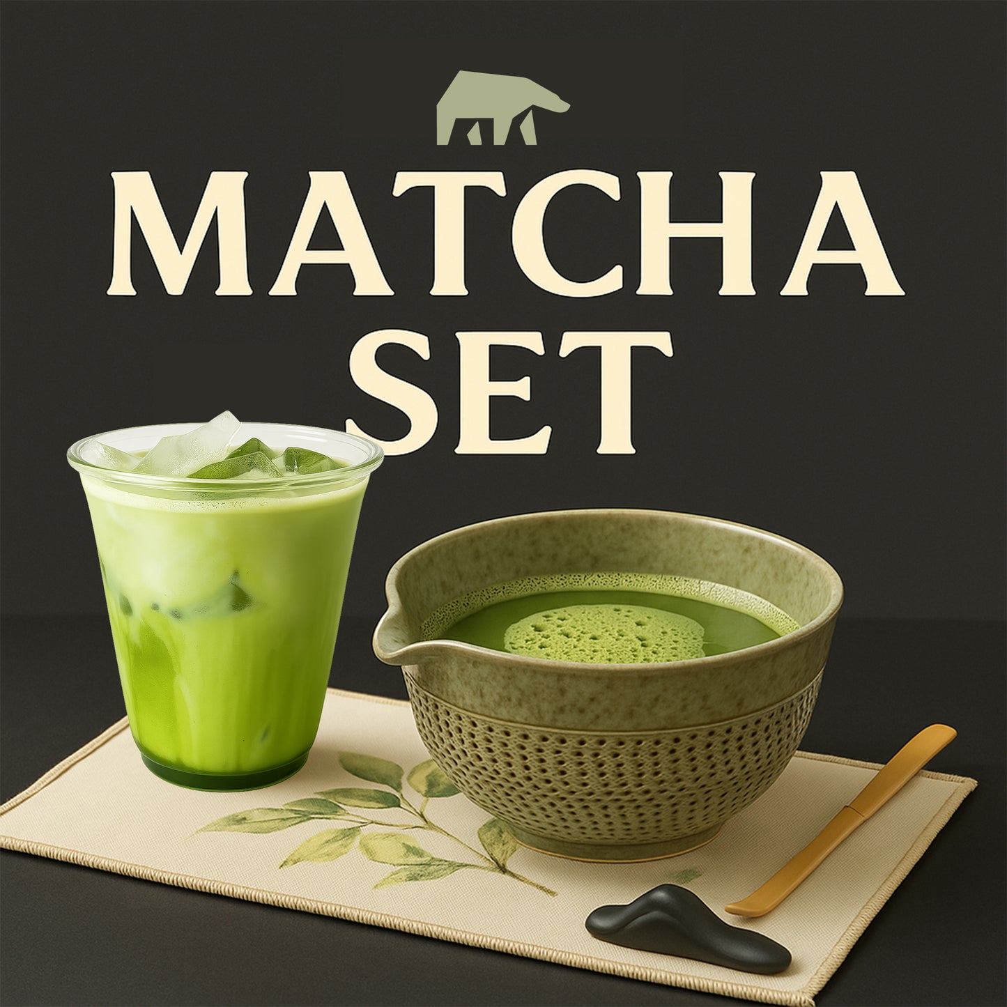 Roxlin Matcha Set 7-teilig – Keramik, Bambus Schneebesen, Schale & Zubehör