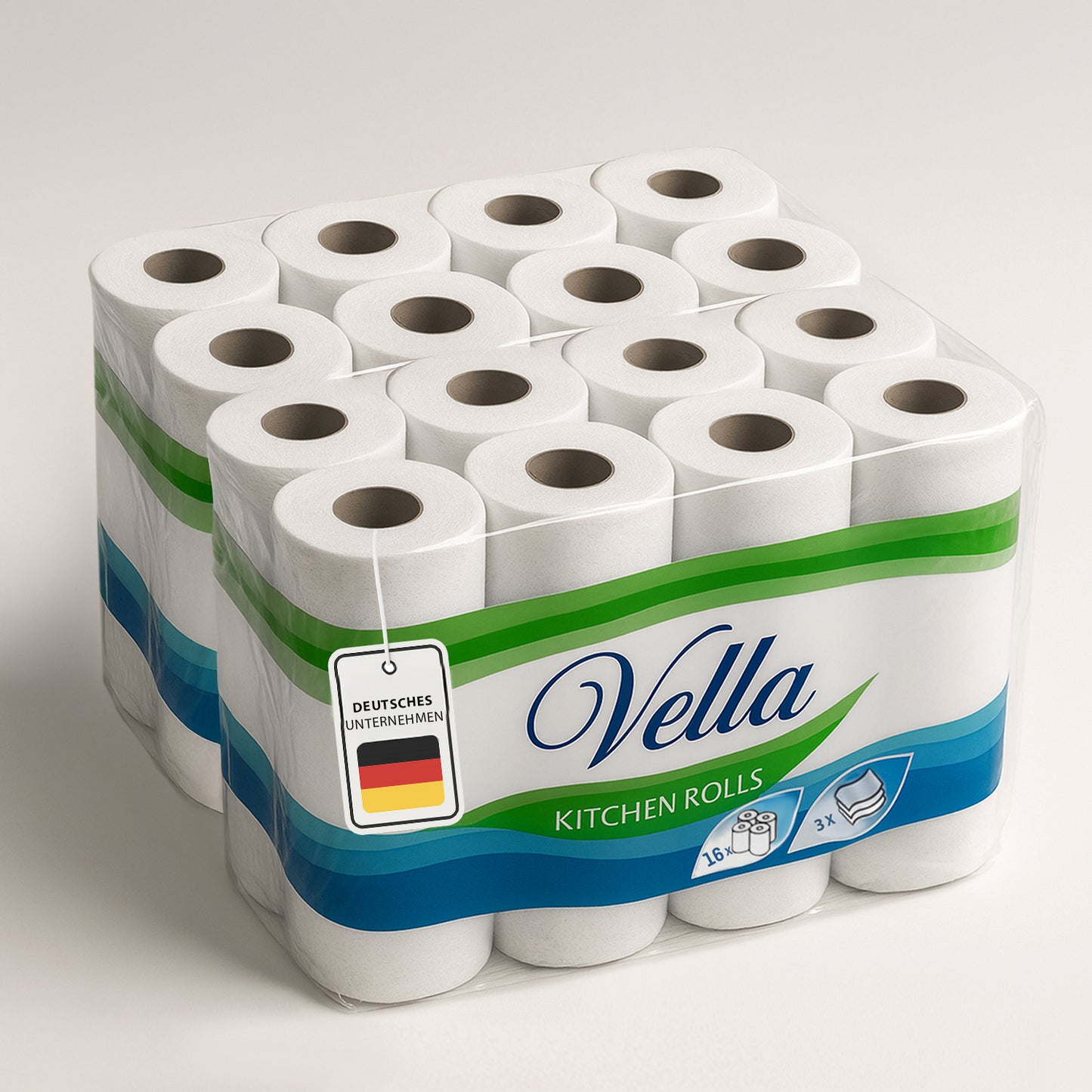 Premium Küchenrollen 3-lagig – Ultraweich, Saugstark & Reißfest