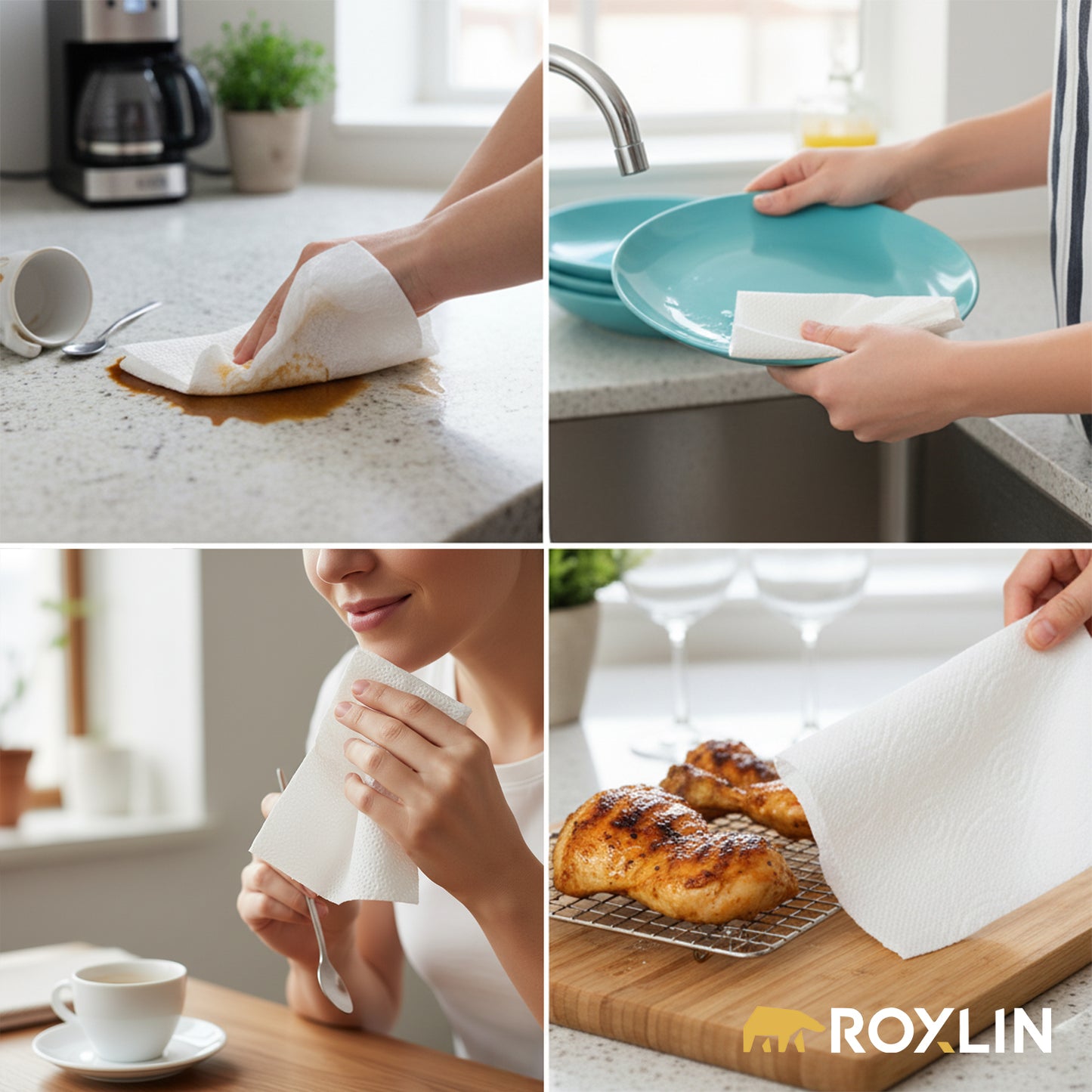 Premium Küchenrollen 3-lagig – Ultraweich, Saugstark & Reißfest