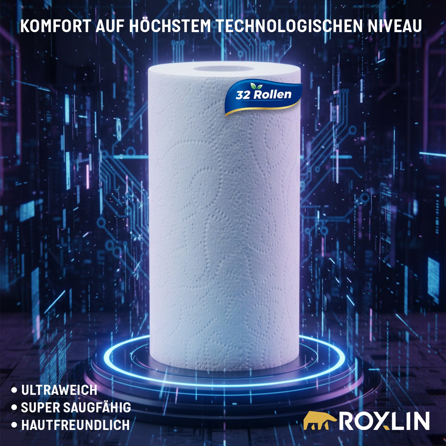 Premium Küchenrollen 3-lagig – Ultraweich, Saugstark & Reißfest