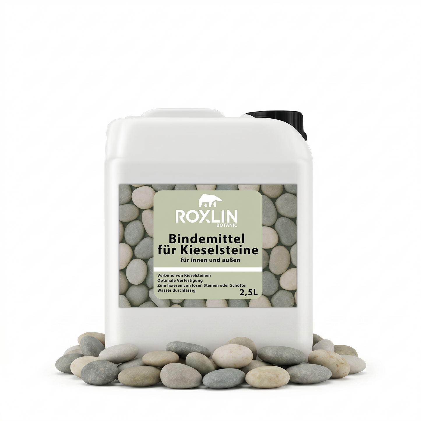 Roxlin Botanic Kiesbinder – Kiesverfestiger & Bindemittel für Kies/Schotter