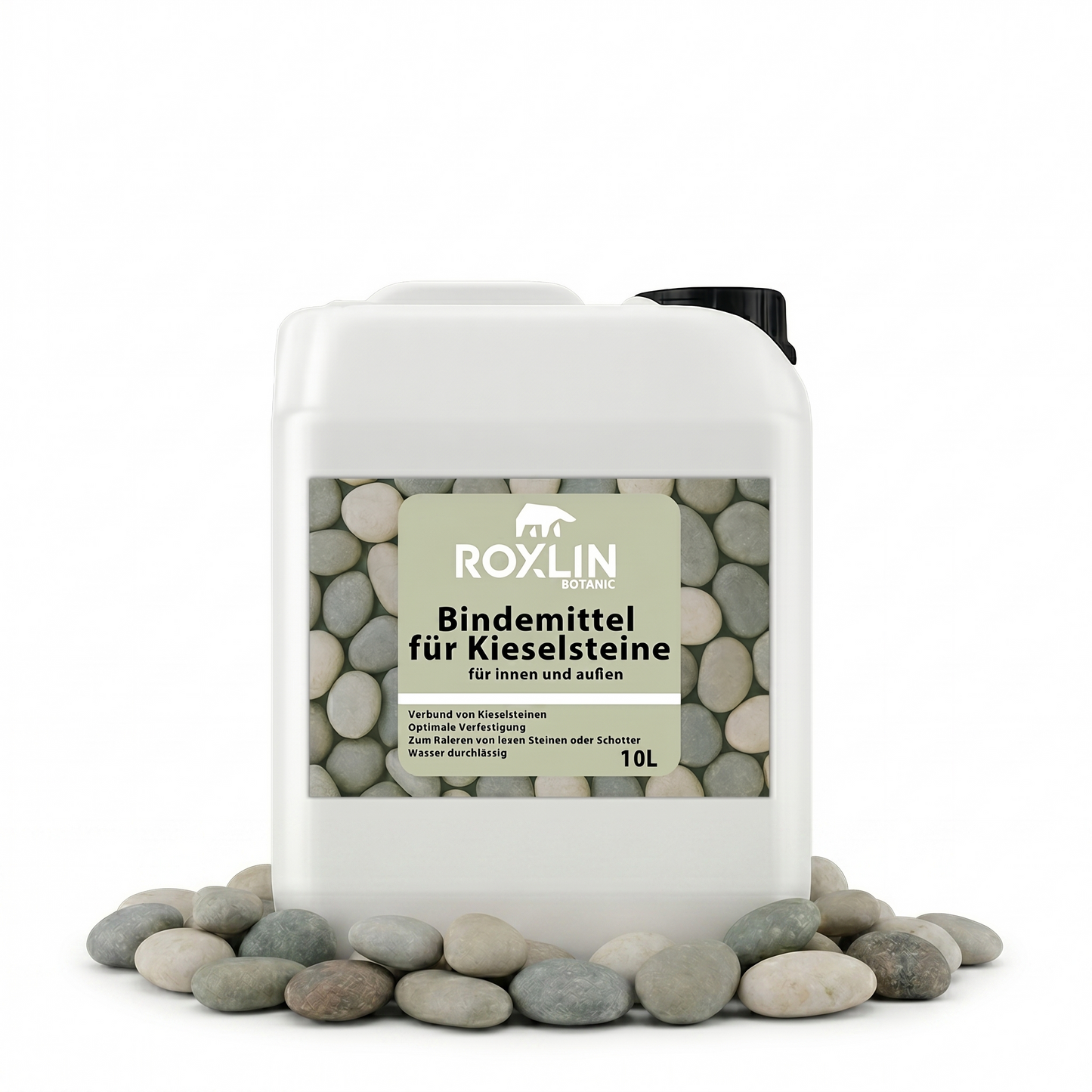 Roxlin Botanic Kiesbinder – Kiesverfestiger & Bindemittel für Kies/Schotter