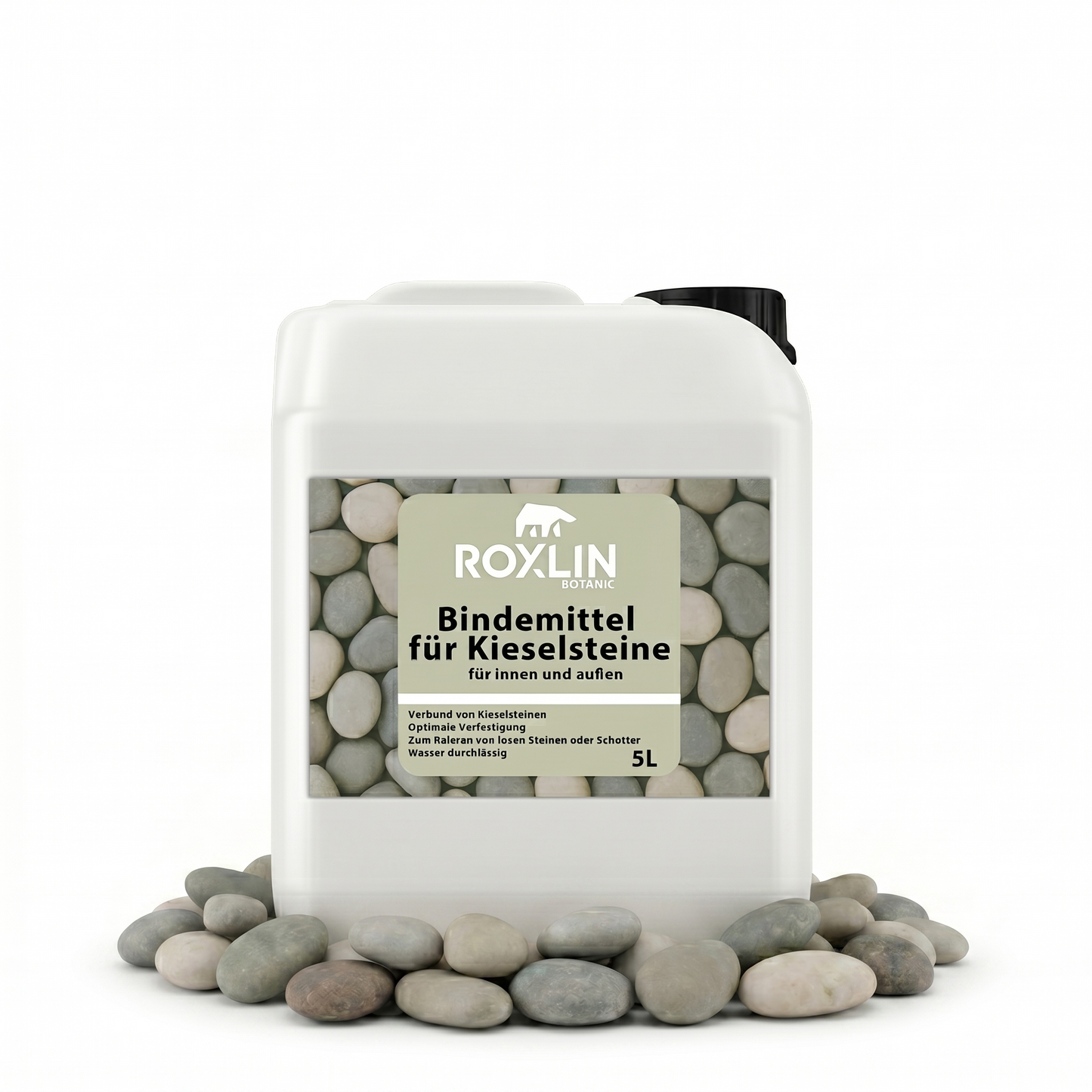 Roxlin Botanic Kiesbinder – Kiesverfestiger & Bindemittel für Kies/Schotter