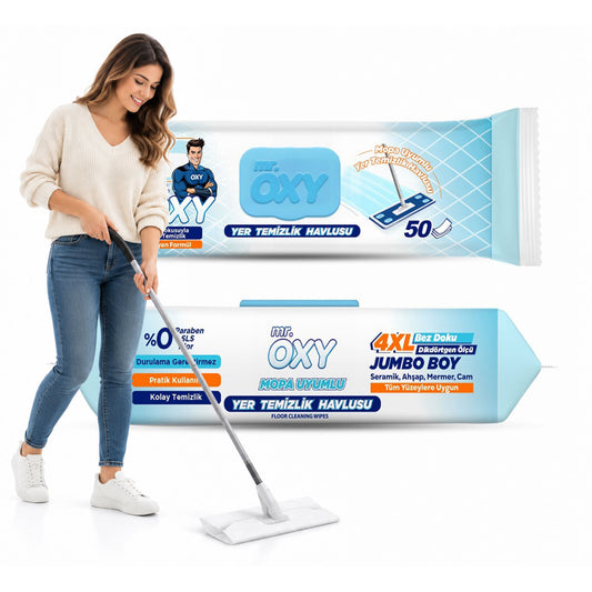 Mr. OXY 4XL Bodenwischtücher 50 Stück – für Wischmopps