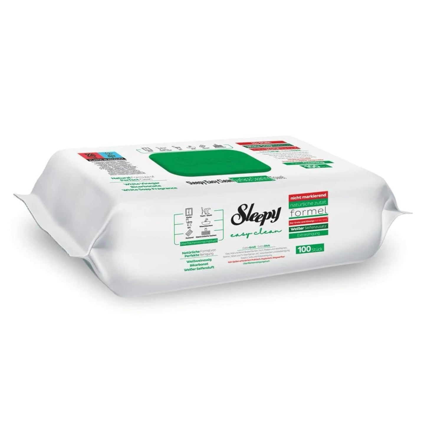 Einzelne Packung Sleepy Allzweck-Reinigungstücher mit Duft Weiße Seife