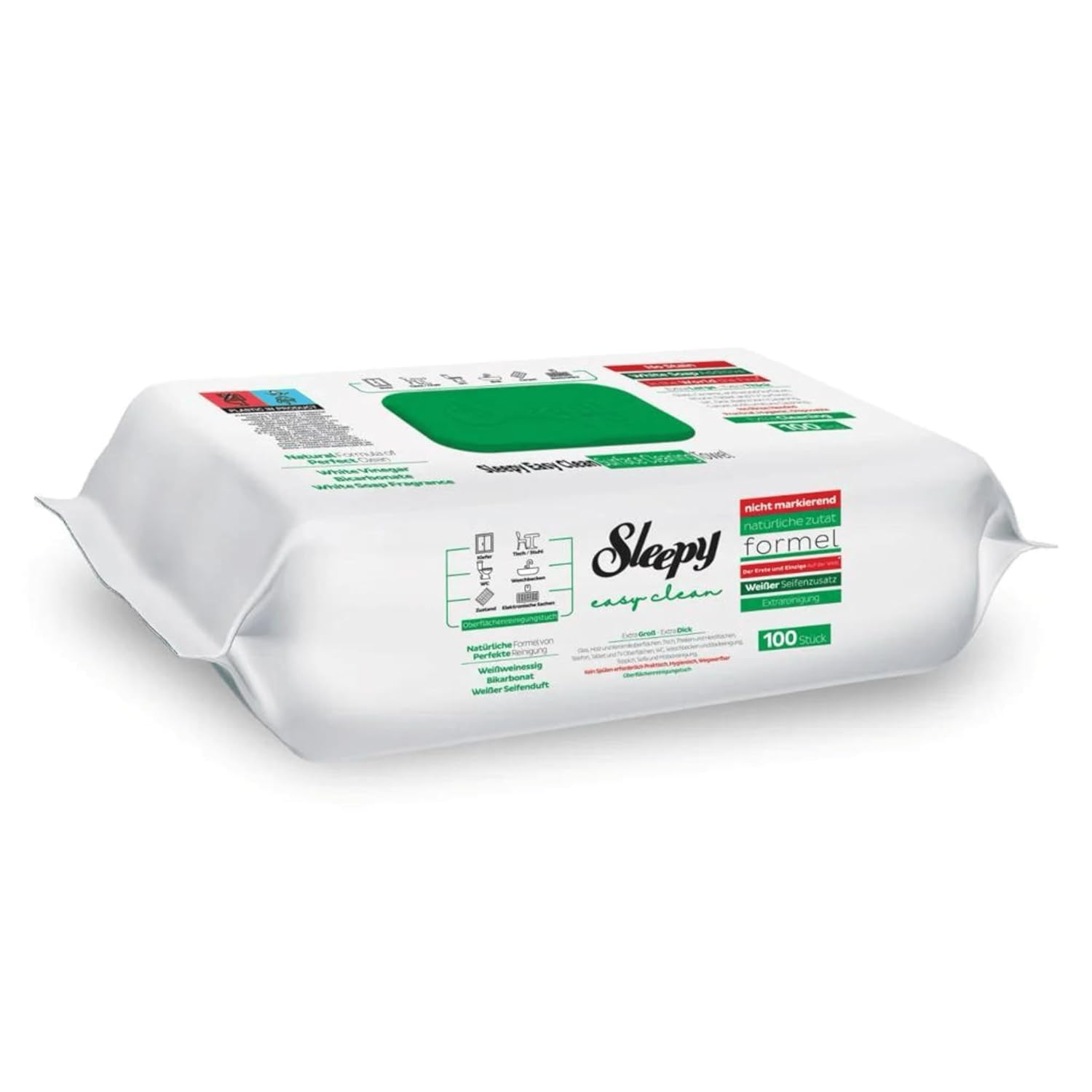 Einzelne Packung Sleepy Allzweck-Reinigungstücher mit Duft Weiße Seife