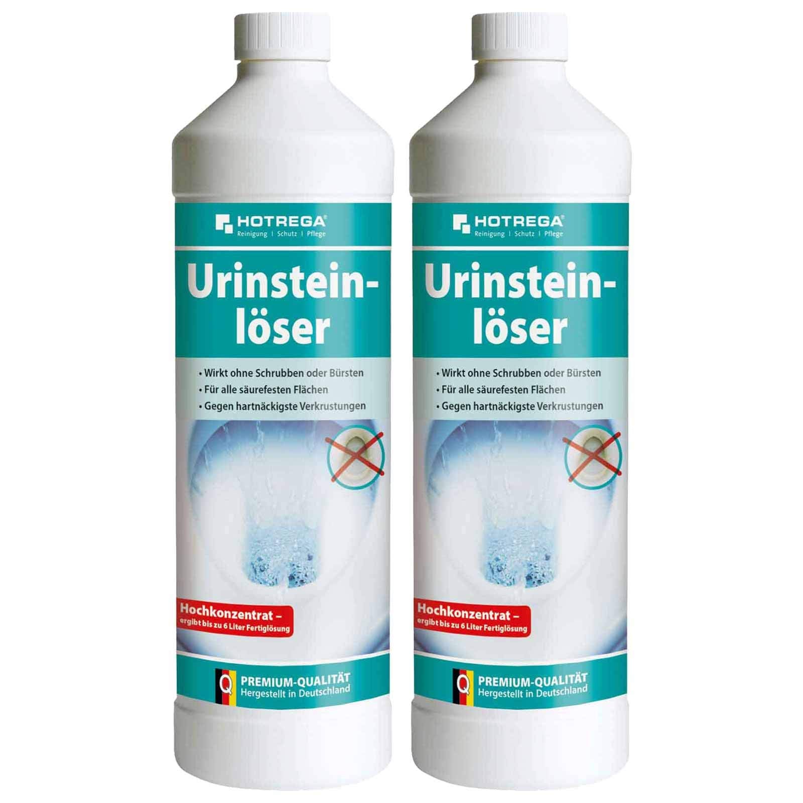 HOTREGA Urinsteinlöser Konzentrat 1 L, zwei Flaschen