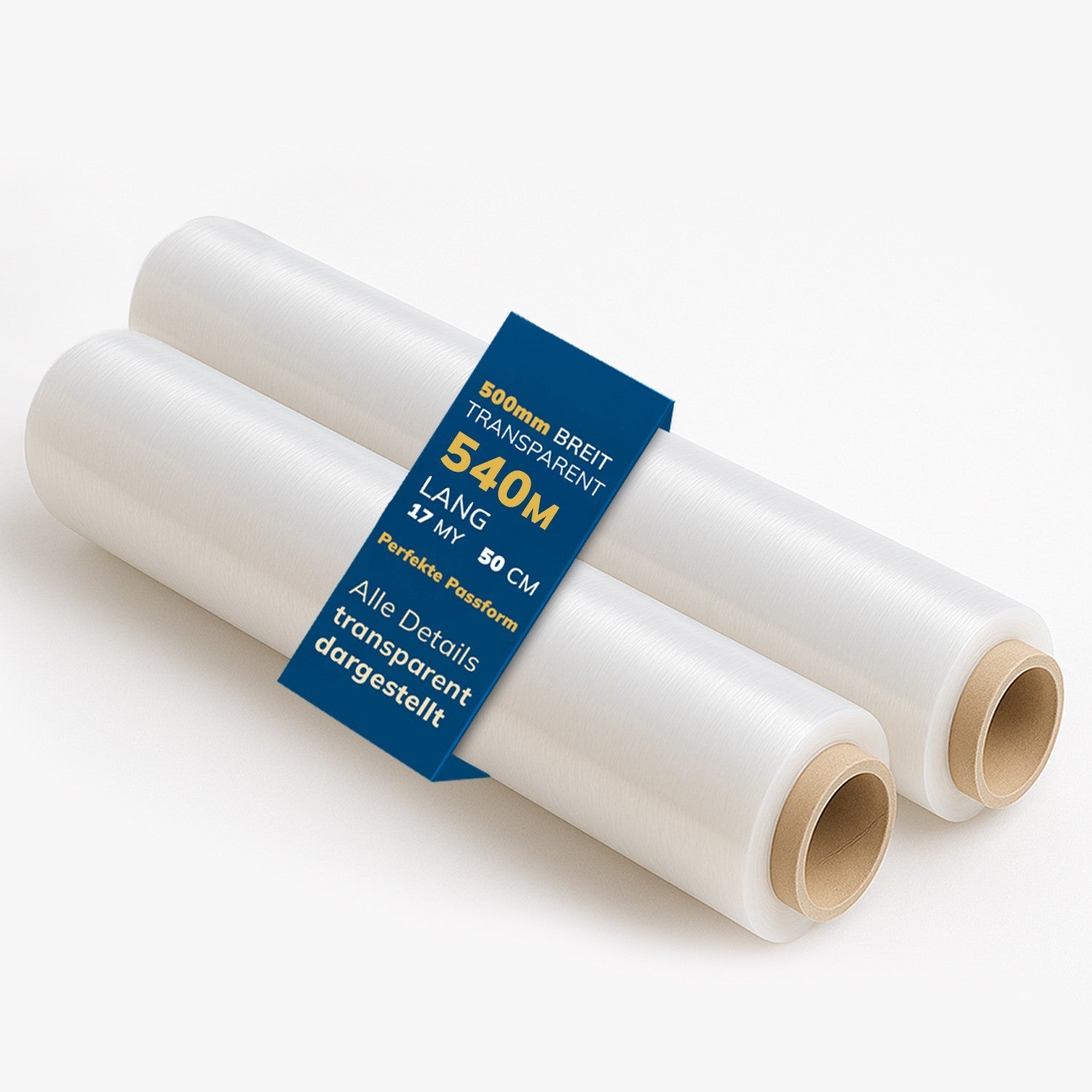 Mehrere Rollen Roxlin Stretchfolie Transparent als Vorratspack