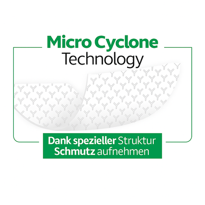 Micro Cyclone Technologie der Sleepy Easy Clean Bodenwischtücher nimmt Schmutz auf