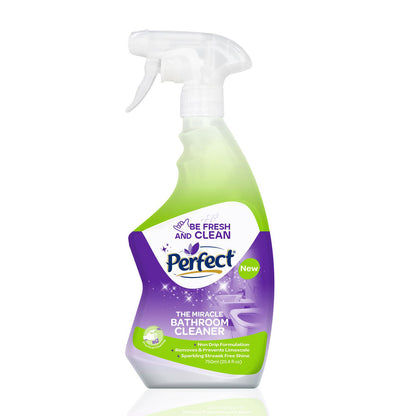 Perfect Badezimmerreiniger 750 ml Sprühflasche, entfernt Kalk und Schmutz