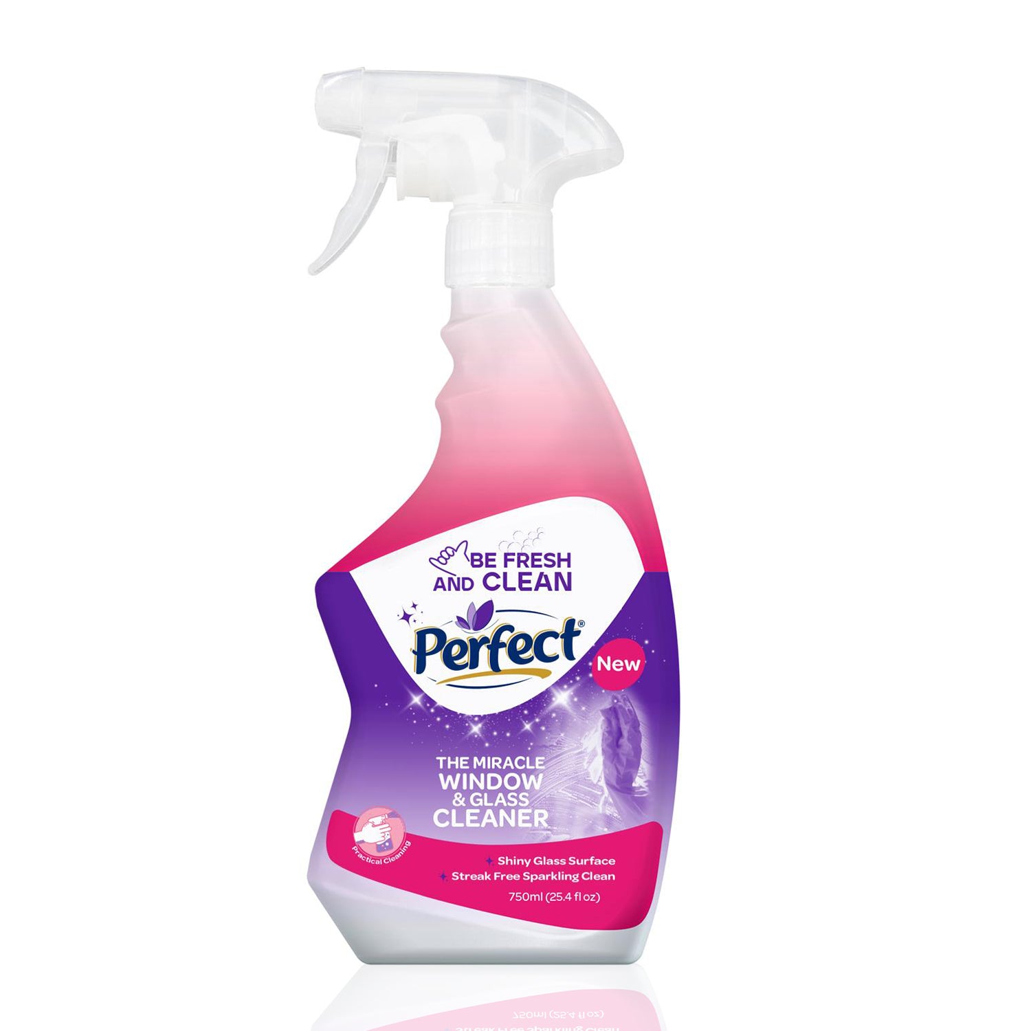 Perfect Fenster- und Glasreiniger 750 ml Sprühflasche, streifenfrei glänzend