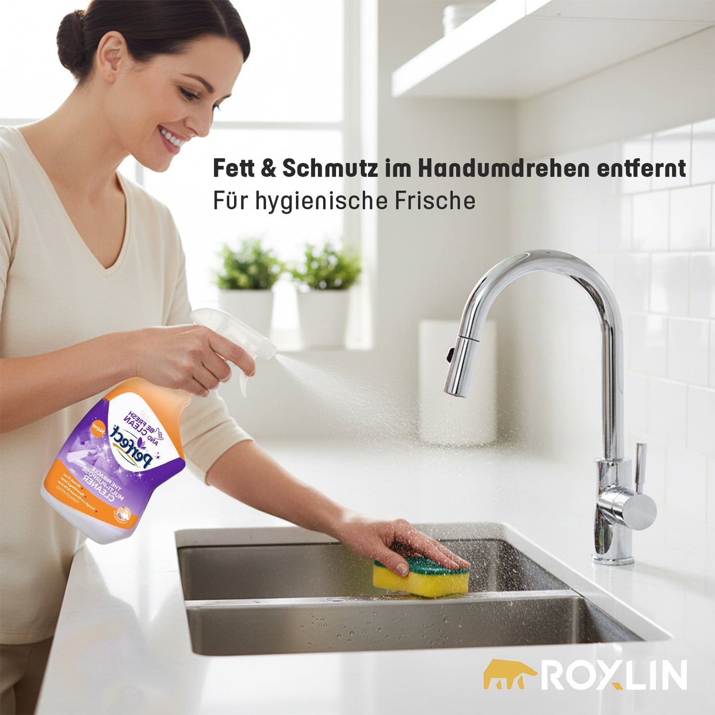 Perfect Miracle Allzweckreiniger entfernt Fett und Schmutz im Handumdrehen