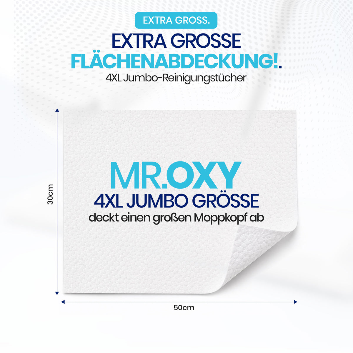 Mr. OXY 4XL Bodenwischtücher 50 Stück – für Wischmopps