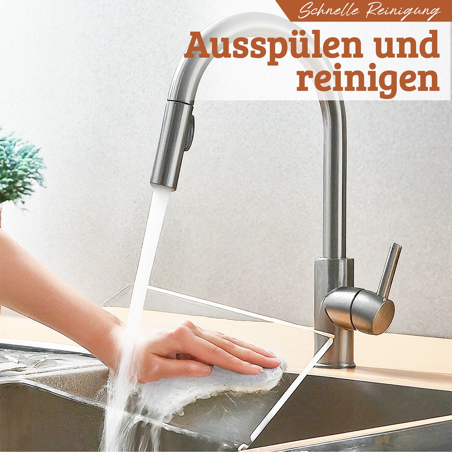 Roxlin Acryl Schneidebrett – einfach ausspülen und reinigen unter dem Wasserhahn