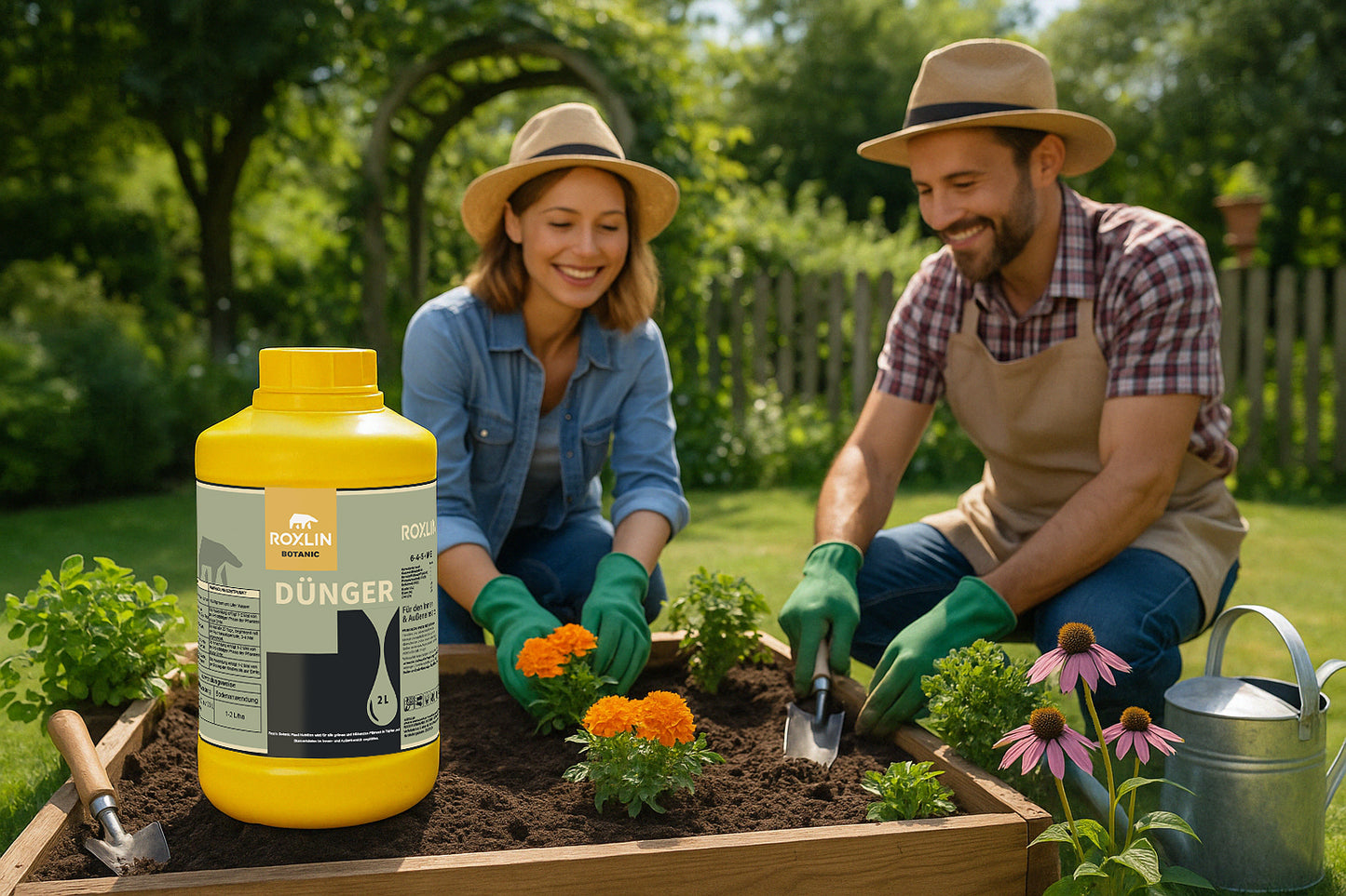 Roxlin Botanic Dünger im Garten – flexible Anwendung für Gemüse und Blumen