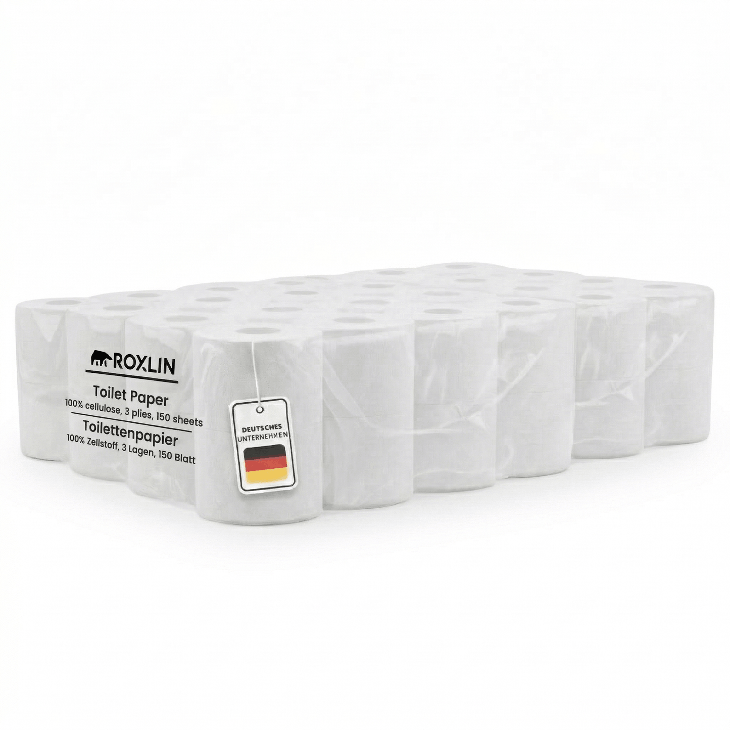 Roxlin Premium Toilettenpapier 3-lagig, Großpackung