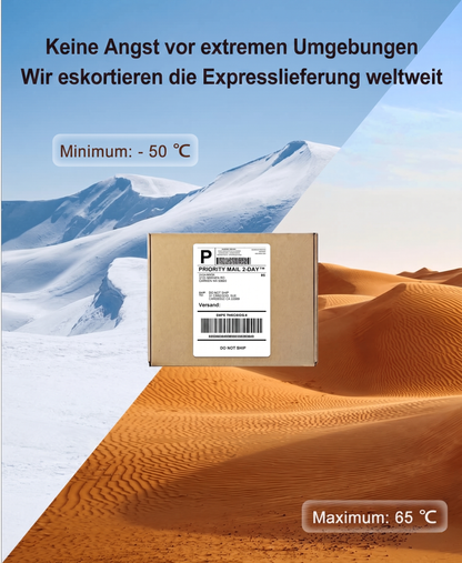 Roxlin Thermo-Versandetiketten – kein Ärger mit Folie, kompatibel mit Versandanbietern