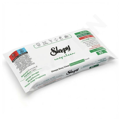 Sleepy Easy Clean Reinigungstücher Packung, 30 Stück, extra stark und dick