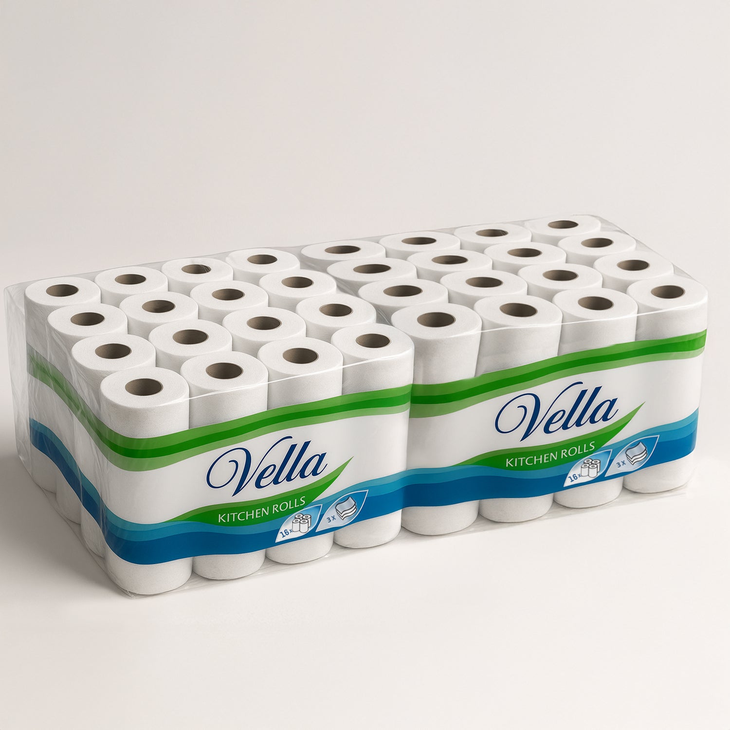 Vella Premium Küchenrollen 3-lagig, Vorratspack